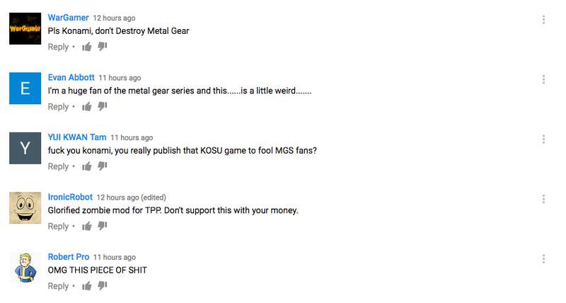 Illustration for article titled Metal Gear Survive Gets 15-Minute Demo And Lots of Dislikes
